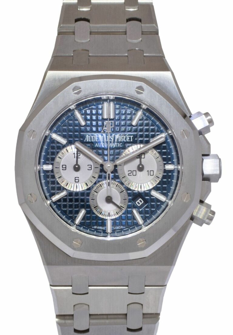 Audemars Piguet Royal Oak Chronograph Blue Steel Watch B/P 26331ST.OO.1220ST.01