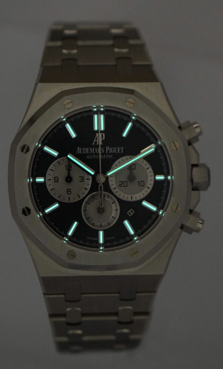 Audemars Piguet Royal Oak Chronograph Blue Steel Watch B/P 26331ST.OO.1220ST.01