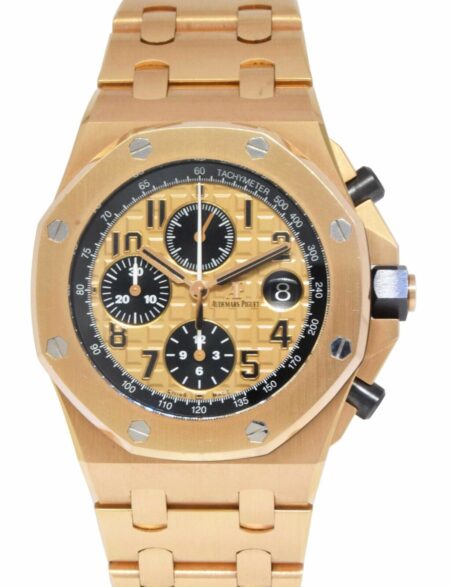 Audemars Piguet Royal Oak Offshore Brick 18k Rose Gold 42mm Watch BP '17 26470OR