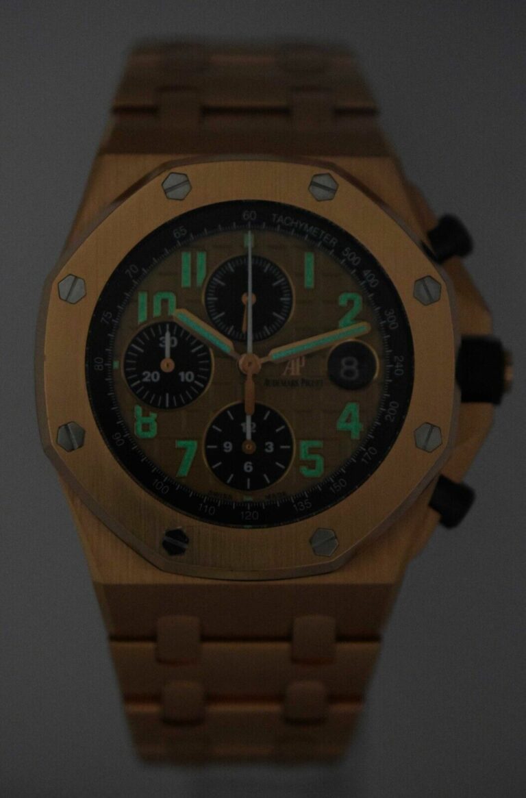 Audemars Piguet Royal Oak Offshore Brick 18k Rose Gold 42mm Watch BP '17 26470OR