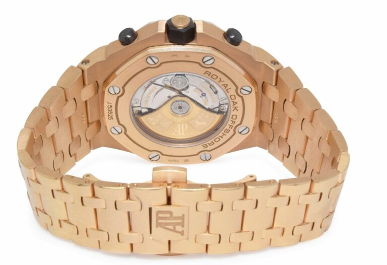 Audemars Piguet Royal Oak Offshore Brick 18k Rose Gold 42mm Watch BP '17 26470OR