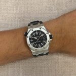 Audemars Piguet Royal Oak Offshore Steel Diver Black Dial 42mm Watch B/P 15710ST