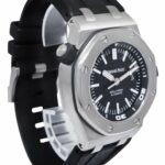 Audemars Piguet Royal Oak Offshore Steel Diver Black Dial 42mm Watch B/P 15710ST