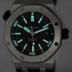 Audemars Piguet Royal Oak Offshore Steel Diver Black Dial 42mm Watch B/P 15710ST