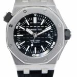 Audemars Piguet Royal Oak Offshore Steel Diver Black Dial 42mm Watch B/P 15710ST