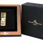 Baume 
Mercier Catwalk 18k Yellow Gold Ladies 21mm Quartz Watch/Box MV045223