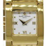 Baume 
Mercier Catwalk 18k Yellow Gold Ladies 21mm Quartz Watch/Box MV045223