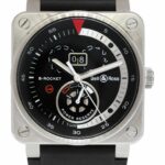 Bell 
Ross BR 03-90 B-Rocket Steel Power Reserve Mens 42mm Watch B/P BR0390