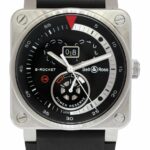 Bell 
Ross BR 03-90 B-Rocket Steel Power Reserve Mens 42mm Watch B/P BR0390