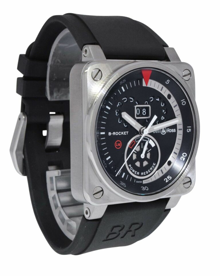 Bell 
Ross BR 03-90 B-Rocket Steel Power Reserve Mens 42mm Watch B/P BR0390