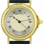 Breguet Horloger De La Marine 18k Yellow Gold Date Automatic Mens Watch