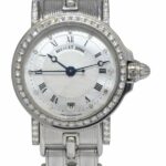 Breguet Marine 18k White Gold MOP Diamond Ladies 26mm Automatic Watch 8401BB