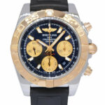 Breitling Chronomat 41 Chronograph Steel 
18k Rose Gold Bezel Mens Watch CB0140