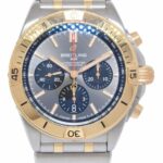 Breitling Chronomat B01 42 Chronograph 18k Rose Gold/Steel Mens Watch B/P UB0134