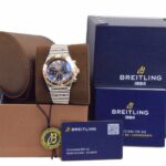 Breitling Chronomat B01 42 Chronograph 18k Rose Gold/Steel Mens Watch B/P UB0134