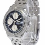 Breitling Chronomat Chronograph Steel Black/Silver Dial Mens 40mm Watch A13352