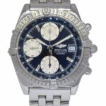 Breitling Chronomat Chronograph Steel Black/Silver Dial Mens 40mm Watch A13352