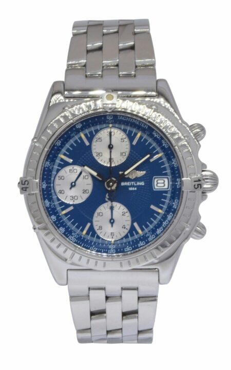 Breitling Chronomat Chronograph Steel Blue/Silver Dial Mens 40mm Watch A13050.1