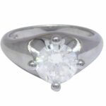 Bvlgari 1.62ct Round Brilliant Cut Diamond 
Platinum Solitaire Ring Size 6