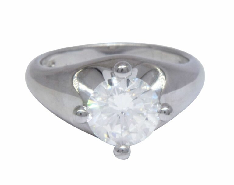 Bvlgari 1.62ct Round Brilliant Cut Diamond 
Platinum Solitaire Ring Size 6