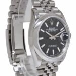 Rolex Datejust Steel Black Dial Bracelet Mens 36mm Watch B/P '20 126200