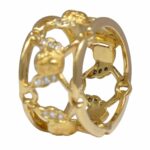 Carrera Y Carrera Cherub 18k Yellow Gold 
Diamond Band Ring Size 7.5