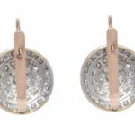 3.00 Carat Diamond Button Earrings in 14k White 
Rose Gold