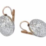 3.00 Carat Diamond Button Earrings in 14k White 
Rose Gold