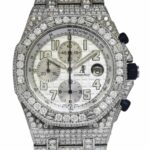 Audemars Piguet Royal Oak Offshore Steel Diamond Iced Out 42 mm Watch 25721ST