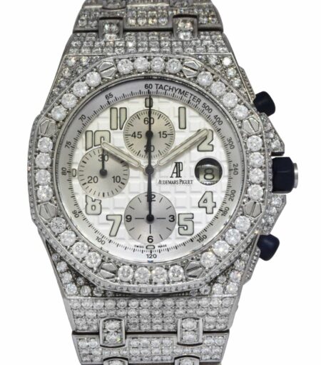 Audemars Piguet Royal Oak Offshore Steel Diamond Iced Out 42 mm Watch 25721ST