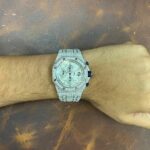 Audemars Piguet Royal Oak Offshore Steel Diamond Iced Out 42 mm Watch 25721ST