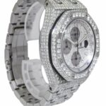 Audemars Piguet Royal Oak Offshore Steel Diamond Iced Out 42 mm Watch 25721ST