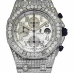 Audemars Piguet Royal Oak Offshore Steel Diamond Iced Out 42 mm Watch 25721ST