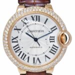 Cartier Ballon Bleu 18k Rose Gold 
Diamond 36mm Automatic Watch 3003