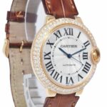 Cartier Ballon Bleu 18k Rose Gold 
Diamond 36mm Automatic Watch 3003