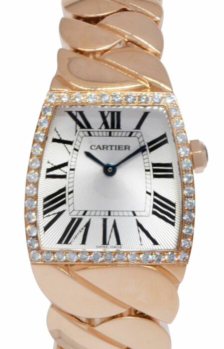 Cartier La Dona 18k Rose Gold Diamond Bezel Ladies 28mm Quartz Watch 2896