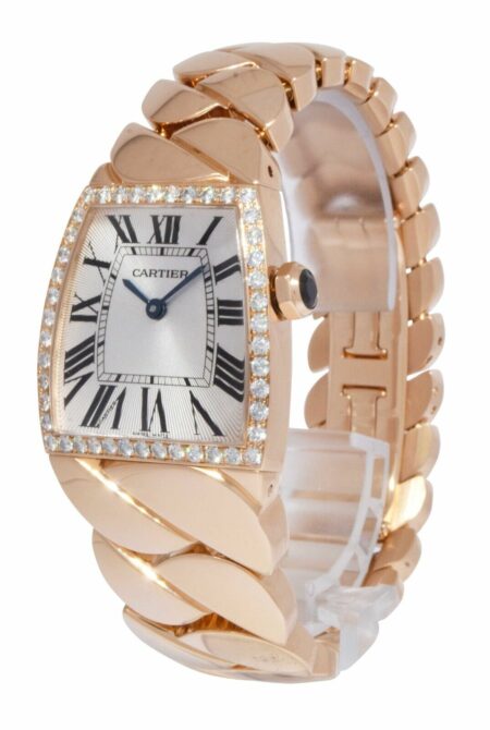 Cartier La Dona 18k Rose Gold Diamond Bezel Ladies 28mm Quartz Watch 2896