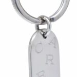 Cartier Stainless Steel Oval Keychain