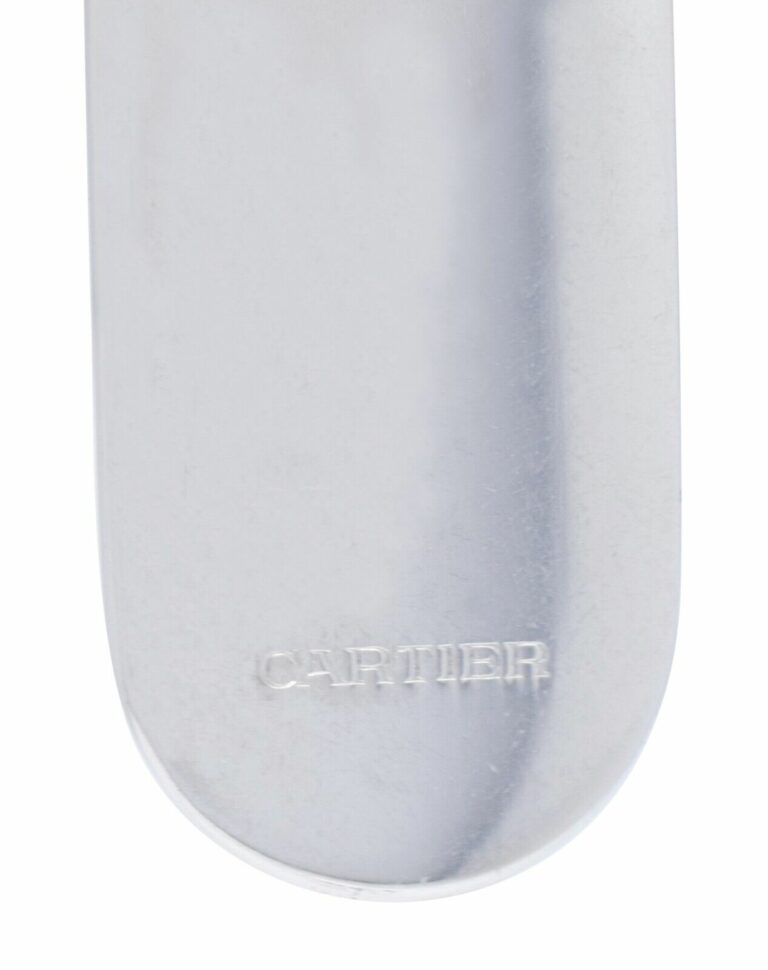 Cartier Stainless Steel Oval Keychain