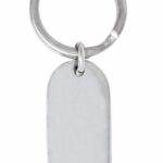 Cartier Stainless Steel Oval Keychain