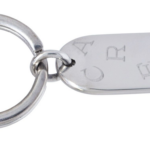 Cartier Stainless Steel Oval Keychain