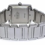 Cartier Tank Francaise Large Stainless Steel Diamond Ladies Automatic Watch 2302