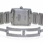 Cartier Tank Francaise Large Stainless Steel Diamond Ladies Automatic Watch 2302