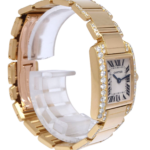 Cartier Tank Francaise Small 18k Yellow Gold Diamond Ladies Watch 1820