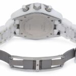 Chanel J12 Chronograph White Ceramic 
Diamond Bezel Ladies 41mm Automatic Watch