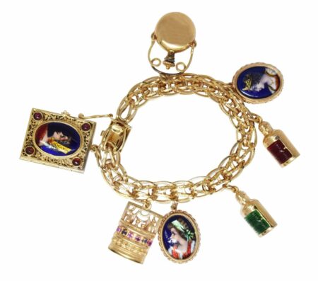 Charm Bracelet 14k Yellow Gold - 7 Charms