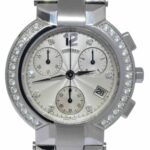 Concord La Scala Chronograph Steel Diamond 38mm Quartz Watch 14.C5.1891 S