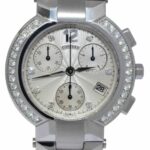 Concord La Scala Chronograph Steel Diamond 38mm Quartz Watch 14.C5.1891 S