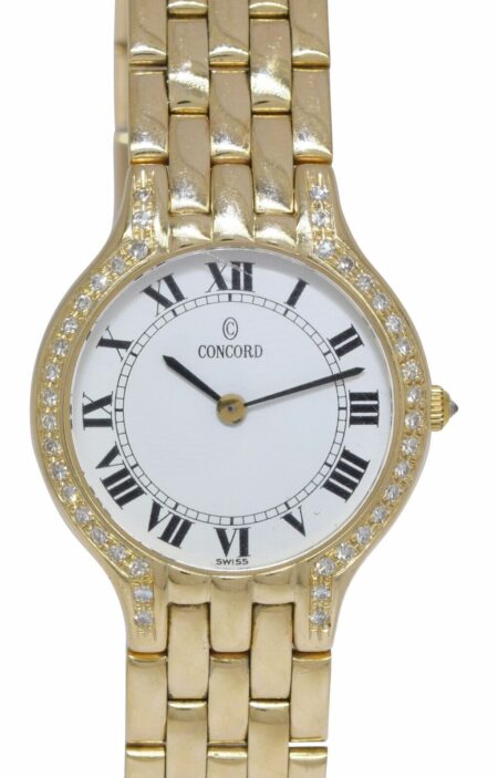 Concord Les Palais 14k Yellow Gold Diamond Ladies Quartz Watch B/P 29-62-266