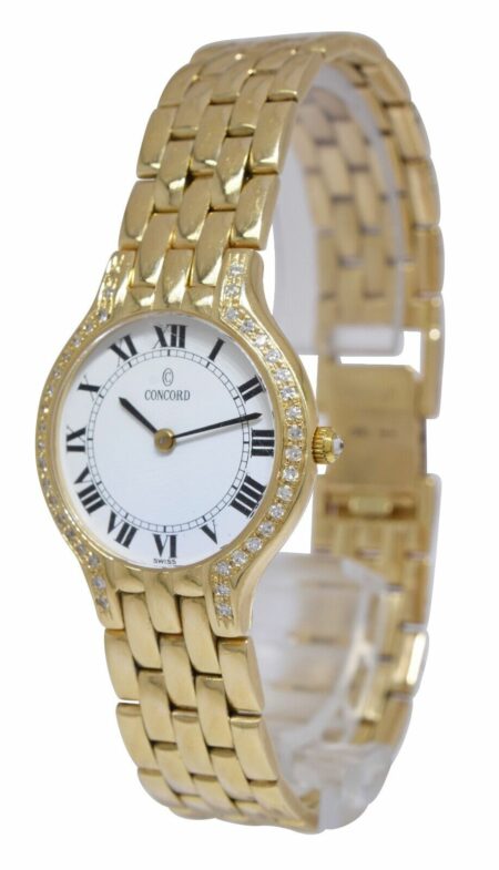 Concord Les Palais 14k Yellow Gold Diamond Ladies Quartz Watch B/P 29-62-266